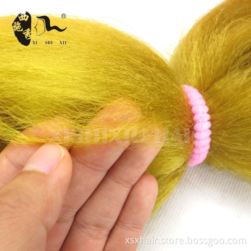 XIHIXIU HAIR colored synthetic braiding/hot pink synthetic braid/red braiding hair